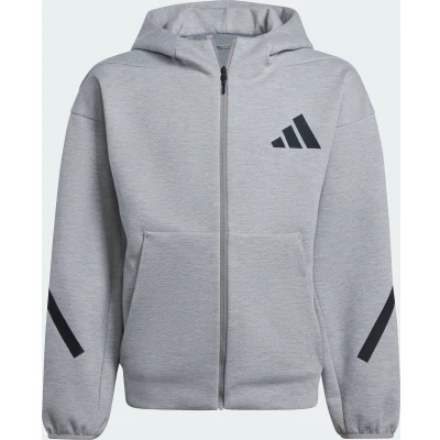 Afbeelding van adidas Sportswear Sweater met rits voor kinderen, Maat: 152, Medium grey heather black