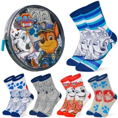 Afbeelding van Paw Patrol 5 paar ademende grappige sokken voor kinderen, Meerkleurig