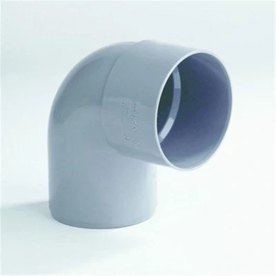 Afbeelding van PVC bocht 90 graden, 125 mm (1 x mof / 1