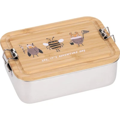 Afbeelding van Lässig Lunchbox Stainless Steel Bamboo Nature