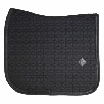 Afbeelding van Kentucky Zadeldekje Glitter Rope Dressuur Zwart Full