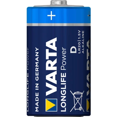 Afbeelding van Varta Battery Alkaline, Mono, D, LR20, 1.5V Longlife Power, Retail blisterverpakking (4 pack)