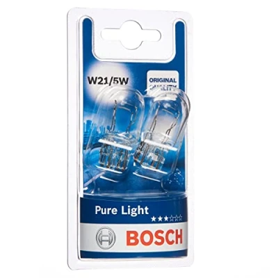 Image de Bosch W21/5W Pure Light lampes auto 12 V 21/5 W W3x16q 2 ampoules