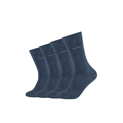 Image de Camano Lot de 4 paires chaussettes pour homme, Bleu (Jeans 0006), 43 46 EU