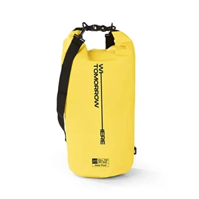 Afbeelding van Where Tomorrow PVC dry bag Style 02 20L geel