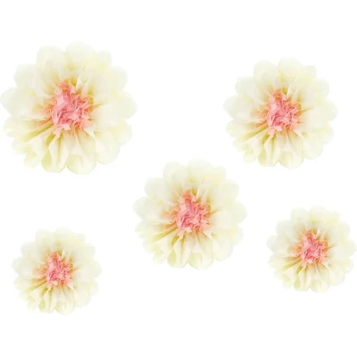 Afbeelding van Bloemendecoratie bloemen tafelversiering 5 stuks tafedecoratie Tissue