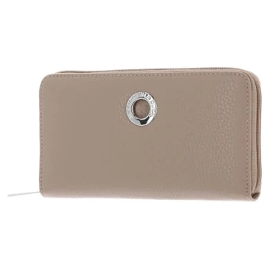 Afbeelding van Mandarina Duck Mellow Leather Wallet, reisaccessoires portemonnees voor dames, Warm taupe