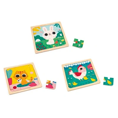 Image de Puzzle Janod Trio 9 pièces