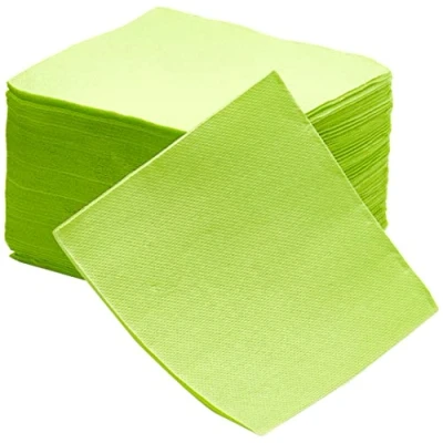 Afbeelding van LE NAPPAGE ARTS DE LA TABLE 50 servetten, anijsgroen, Tex Touch cocktail, FSC 25 x 24 cm