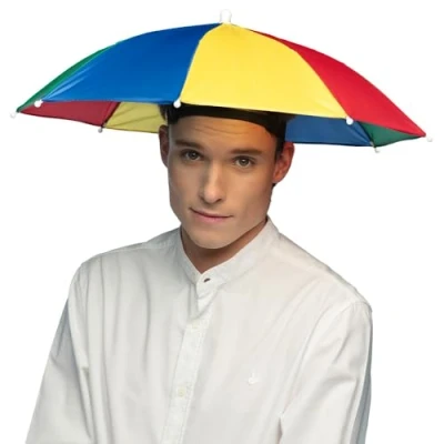Afbeelding van Boland 33042 Parapluhoed voor volwassenen, kostuumaccessoires, accessoires festival, carnaval of themafeest