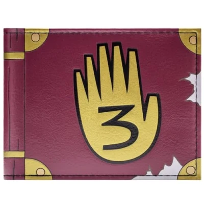 Afbeelding van Gravity Falls Journal 3 bruin portemonnee, Bruin, één maat, Eenheidsmaat