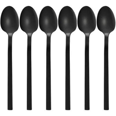 Afbeelding van GRÄWE LISSABON Koffielepels van roestvrij staal, titanium, 6 stuks