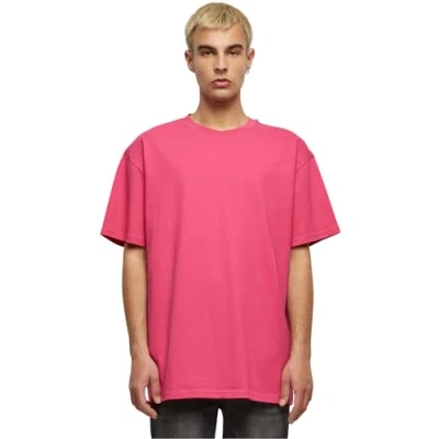 Afbeelding van Build Your Brand Oversized T shirt voor heren, Hibiscus roos