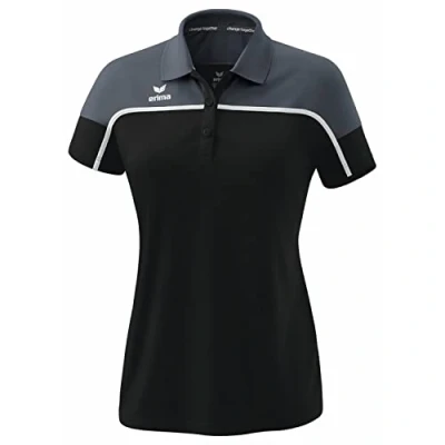 Afbeelding van CHANGE by erima polo dames black grey/slate grey/wit / 40
