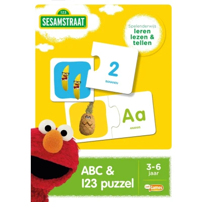 Afbeelding van Sesamstraat ABC &amp; 123 puzzel