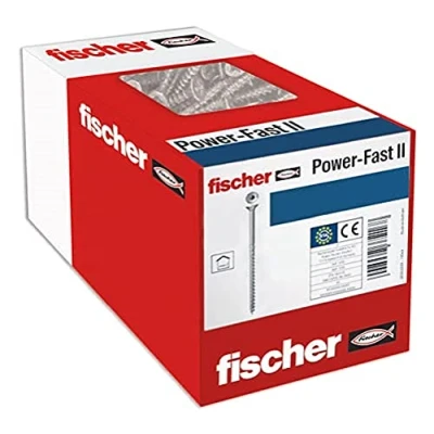 Afbeelding van Fischer Power Fast II 670135 Spaanplaatschroeven 3.5 mm 25 Binnen T, Interne vertanding, TX, Torx, T profiel Staal Galvanisch verzinkt 1000 stuk(s)