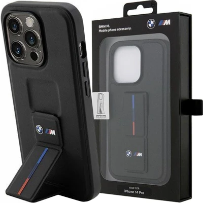Afbeelding van BMW M Tricolor Grip Back Case Geschikt voor Apple iPhone 14 Plus (6.7&quot;) Zwart