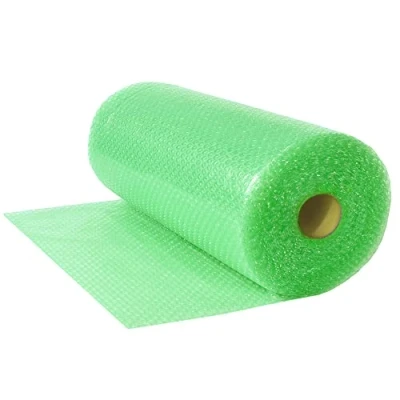 Afbeelding van Triplast Biologisch afbreekbare groene luchtkussenfolie (400 mm x 25 m) kleine luchtkussenkussens voor het verplaatsen, verpakking van breekbare voorwerpen en beschermende verzending opslag