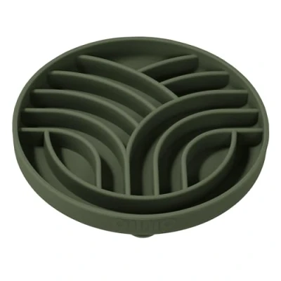 Afbeelding van OHMO Anti schrokbak voor honden, siliconen, katten en puppy&#039;s, om gezond te eten, voorkomt een opgeblazen gevoel, antislip (levensboom, camouflage)
