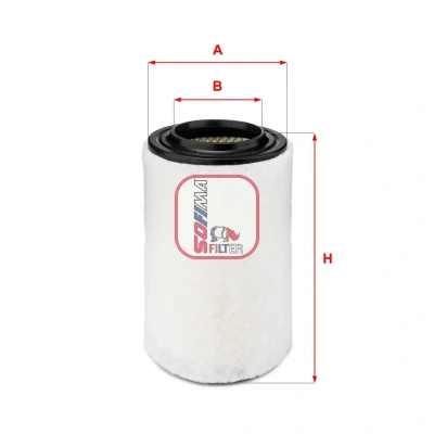 Afbeelding van SOFIMA S 7629 A Luchtfilter 239,5 161 Filter insert ALFA ROMEO: Giulietta Hatchback, Van