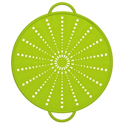 Image de Emsa 514558 smart kitchen couvercle anti projections 5 en 1 silicone inox vert 31 cm