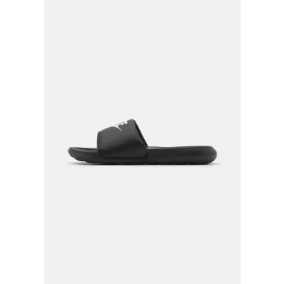 Afbeelding van Nike Sportswear Victori ONE Slide Muiltjes, Dames, Maat: 35.5, Black/white Hoogwaardig imitatieleer