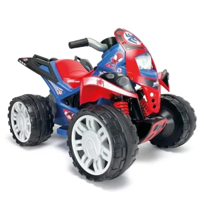 Afbeelding van Injusa Spider Man The accuvoertuig quad 12V blauw/rood