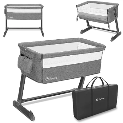 Afbeelding van Lionelo Theo Co sleeper Meegroeibed 5 staps tot 9kg 2in1 Campingbedje