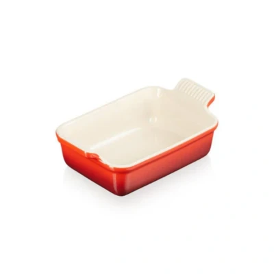 Afbeelding van Le Creuset Aardewerken Rechthoekige Ovenschaal In Kersenrood 19cm 1,08l