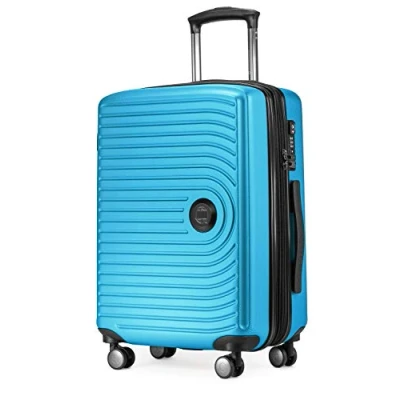 Afbeelding van HAUPTSTADTKOFFER MITTE Handbagage Koffer Trolley bagage, Cabinekoffer uitbreidbaar, TSA, 55 cm, L, cyaan