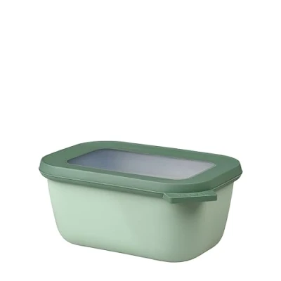 Image de Mepal Bol Multifonction Rectangulaire Boîte Conservation Alimentaire avec Couvercle Convient comme de Hermétique pour le Réfrigérateur, Micro ondes &amp; Congélateur 750 ml Nordic sage