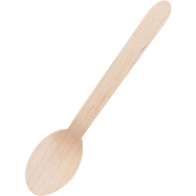 Afbeelding van Fiesta Compostable biologisch afbreekbare houten dessertlepels 16,6cm (100 stuks)
