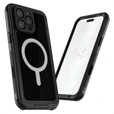 Afbeelding van Ghostek Nautical Waterproof MagSafe Case + Belt Swivel Holster Apple iPhone 16 Pro Max Black