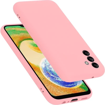 Afbeelding van Cadorabo Hoesje geschikt voor Samsung Galaxy A04s in LIQUID ROZE Beschermhoes gemaakt van flexibel TPU silicone Case Cover