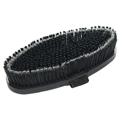 Afbeelding van Paardenborstel Kerbl Brush/Co Middelharde Borstel Zwart/grijs