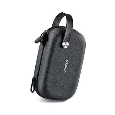 Afbeelding van UGREEN Opbergtas voor elektronische accessoires, waterdicht, reisbescherming, schokbestendig, organizer USB stick, oplader, harde schijf, externe batterij, geheugenkaart (zwart)