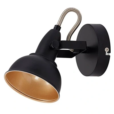 Afbeelding van Briloner Leuchten SOFT Wandlamp E14 Metaal 156 x 10 cm Zwart goud