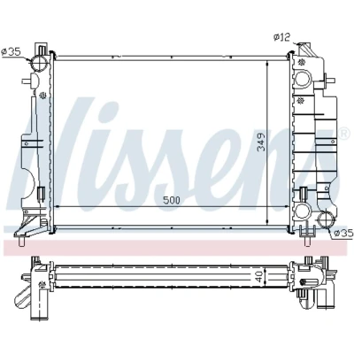 Afbeelding van Nissens Radiateur 64035A