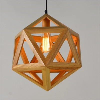 Afbeelding van Houten Design Hanglamp, E27 Fitting, 40x40cm, Naturel