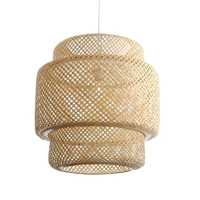 Afbeelding van Lussiol Hanglamp, Halong diameter 52, natuurlijke bamboe, 60 W