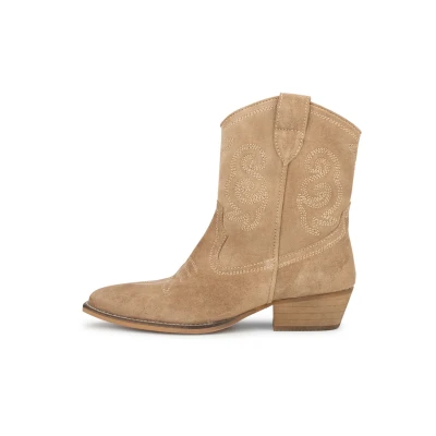 Afbeelding van PS Poelman MOCO Cowboy/Bikerlaarsjes, Dames, Maat: 39, Sand Schoenen