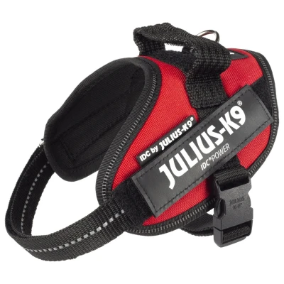 Afbeelding van Julius K9 Power Harnas / Tuig Voor Labels Rood MINI MINI/40 53CM Buikband 43 t/m 53 cm, borstband 29 34 2 cm breed honden van 5 kg