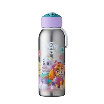 Image de Mepal Bouteille Isotherme Flip up Campus Gourde Thermos pour Enfants en Acier Inoxydable 4 Heures Chaudes et 12 Froides Sans BPA 350 ml Paw Patrol Girls