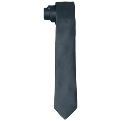 Afbeelding van DonDon Handgemaakte stropdassen voor heren, zijdelook, 6 cm, Antraciet