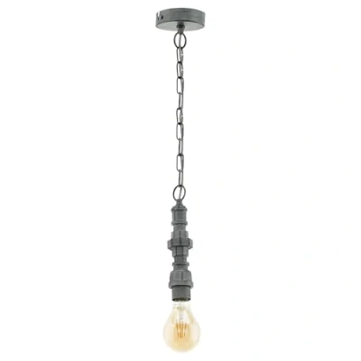 Afbeelding van EGLO CHEPSTOW hangende plafondverlichting Flexibele montage Zwart E27