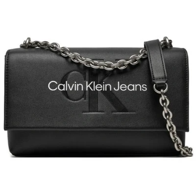 Afbeelding van Calvin Klein Jeans Sculpted FLAP Schoudertas, Dames, Maat: One Size, Black/neutral