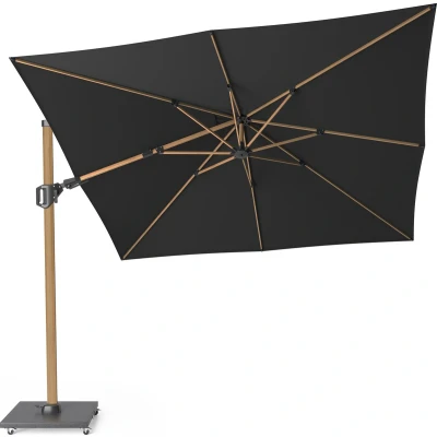 Afbeelding van Platinum Sun &amp; Shade zweefparasol Challenger T² Teak look frame, 300x300 Faded black