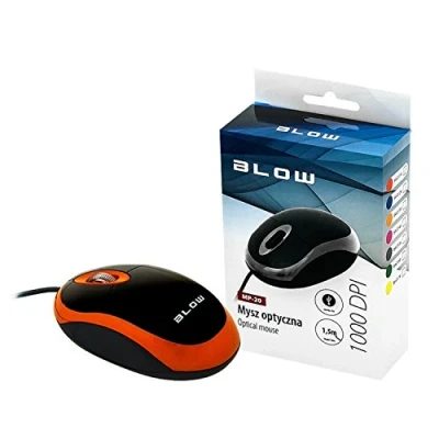Afbeelding van Optische, bedrade muis WIRED MP 20 BLOW USB 100DPI oranje