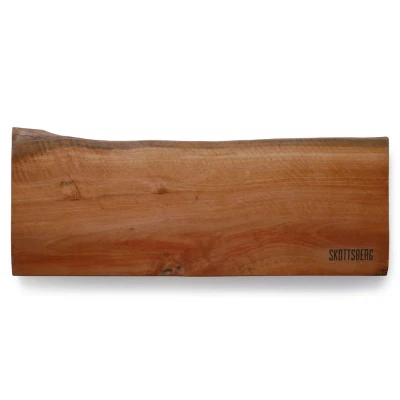 Afbeelding van Skottsberg Wood Works Serveerplank Ingefreesde handgrepen 50 x 19 3 cm Longan hout Borrelplank