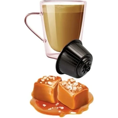 Image de Kickkick Caramel Salé Capsules compatibles Dolce Gusto Cappuccino Soluble Salted pour machine à café Système de distribution Nescafé (64)